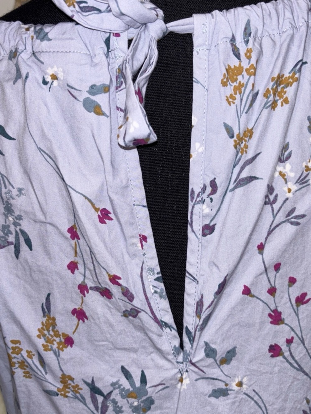 a new day Lavender Floral Tiered Midi Dress - Picture 4 of 5